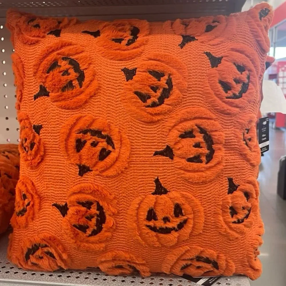 Ashland Halloween Pumpkin Jack O Lantern Decorative Throw Pillow